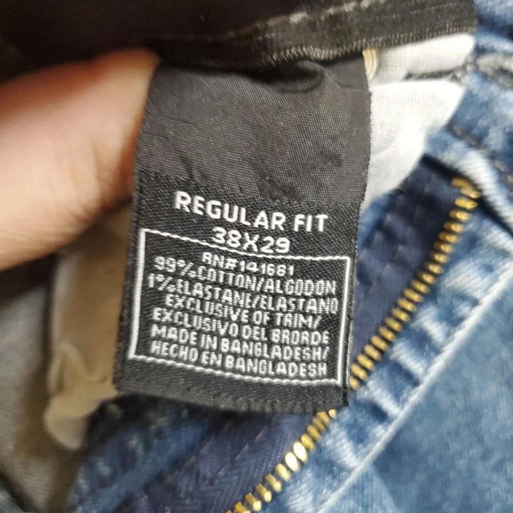 Architect 38x29 Regular Fit Jeans Mens Blue Active Flex Stretch Denim